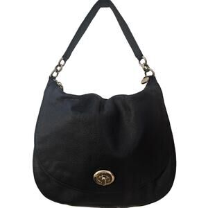 Coach Turnlock navy-blue Hobo Purse/Shoulder Bag 24771